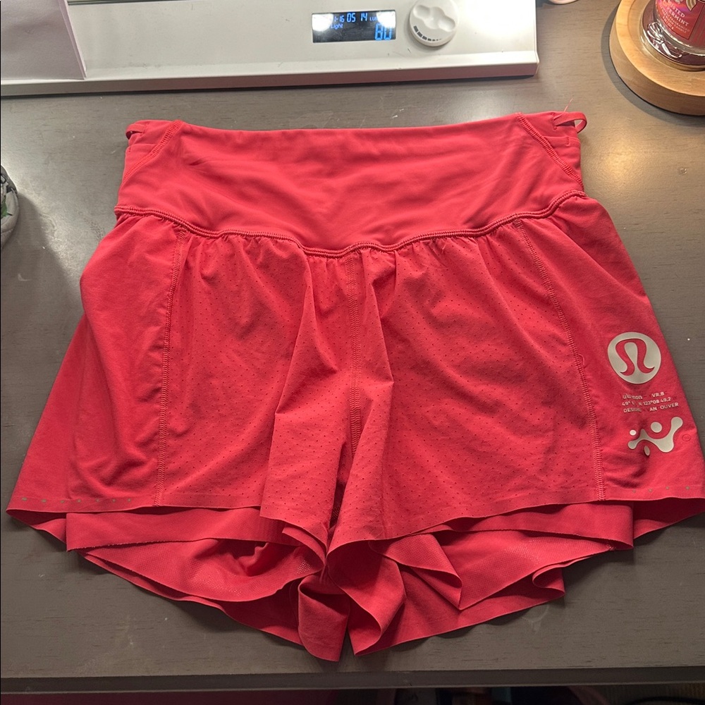 lululemon athletica Women's Vibrant Red Athletic Shorts